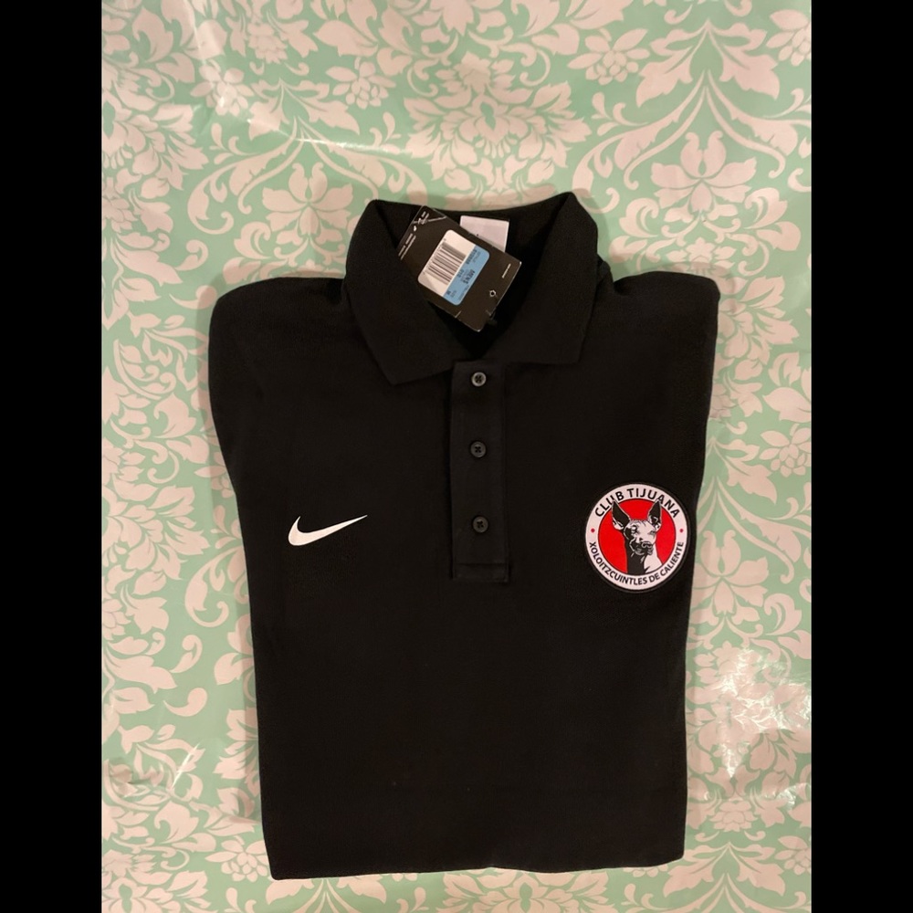 Nike club soccer tijuana xolos mexico polo shirt medium